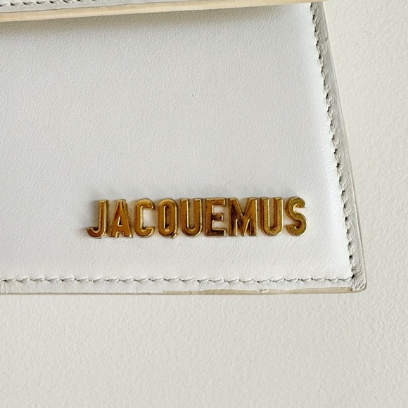 JACQUEMUS The Chiquito Soft  White Leather Handbag / Shoulder Bag - Picture 11 of 13